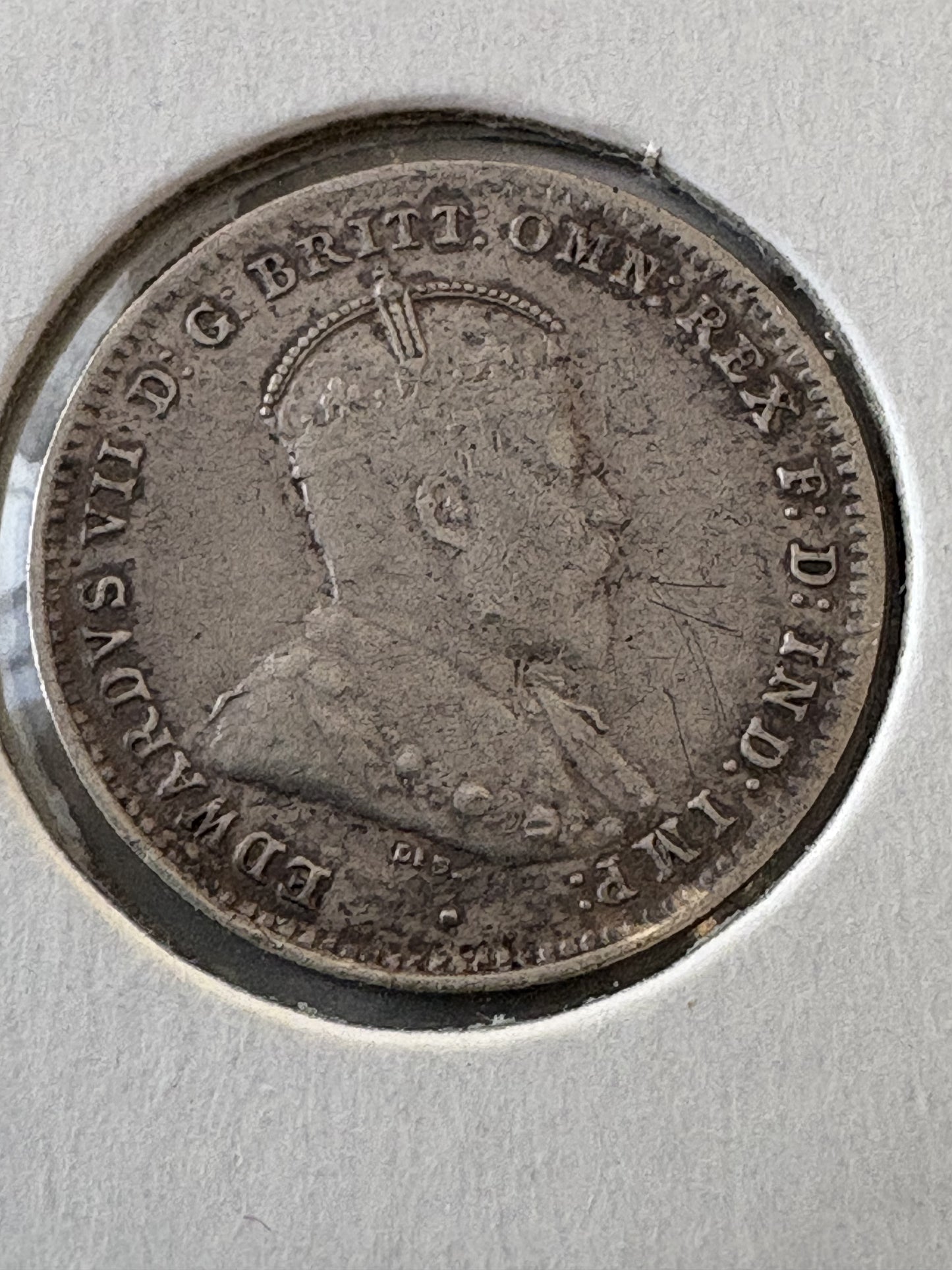 1910 Australia King George V Threepence Silver Coin