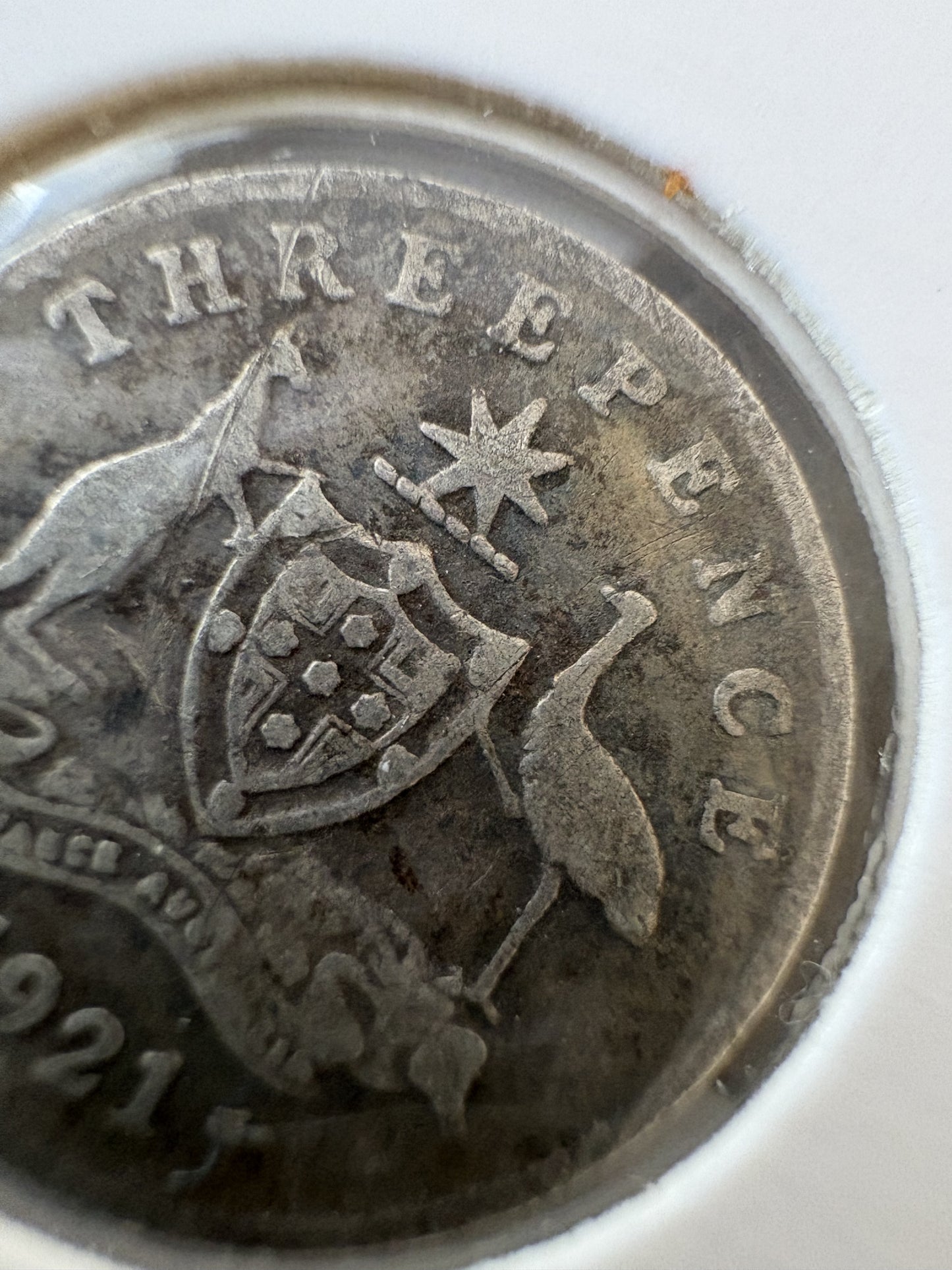1921-M Australia King George V Threepence Silver Coin