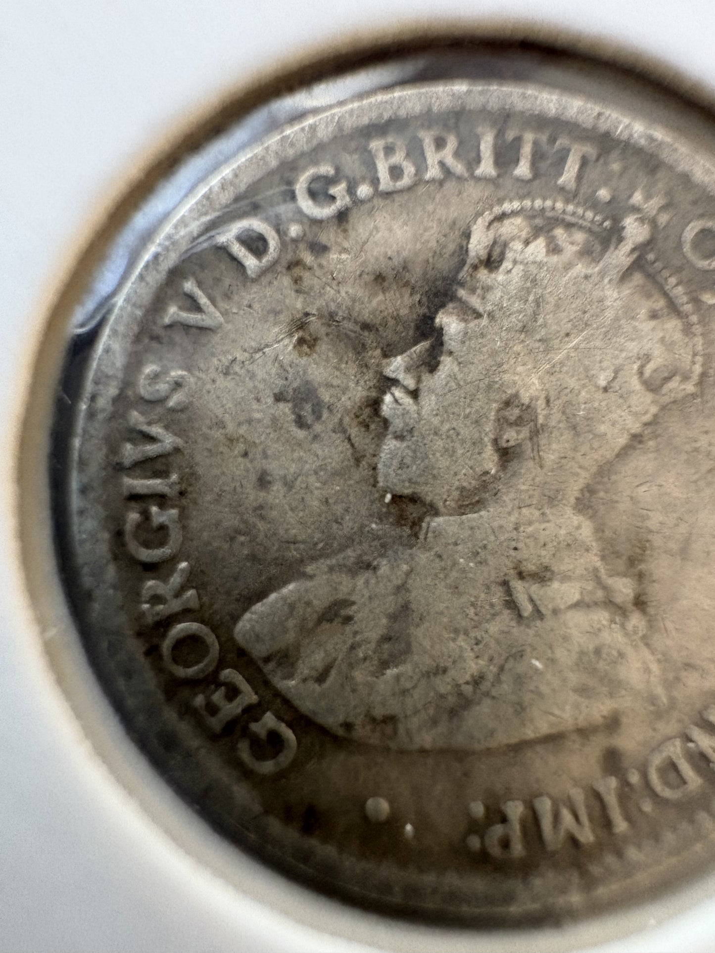 1921-M Australia King George V Threepence Silver Coin