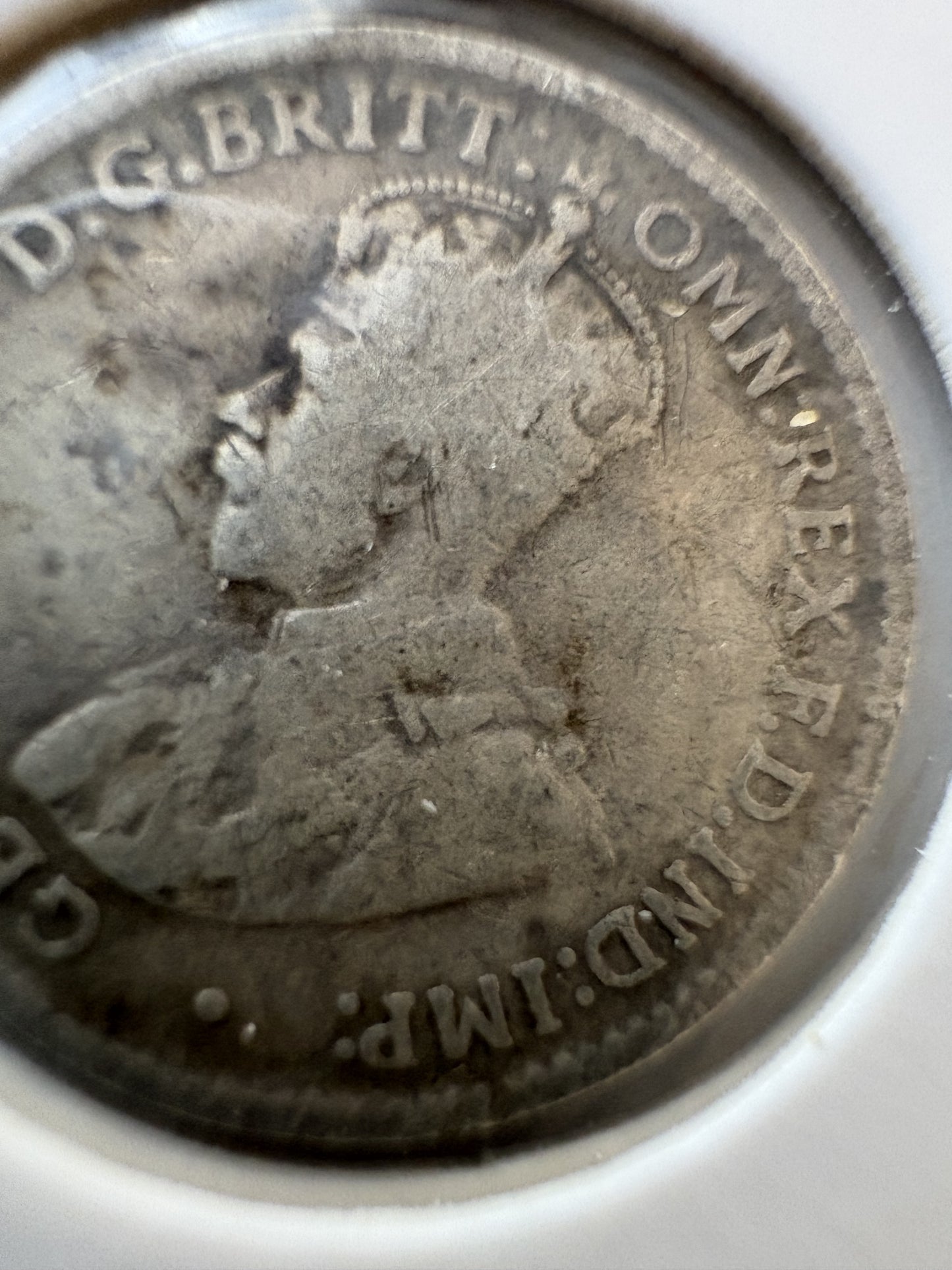 1921-M Australia King George V Threepence Silver Coin