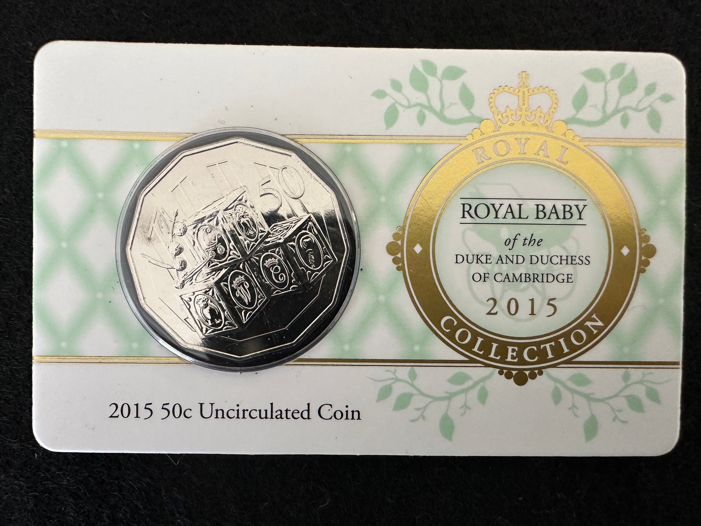 2015 Fifty Cent Royal Baby Princess Charlotte Elizabeth Diana (50c) Uncirculated Australian Decimal Coin