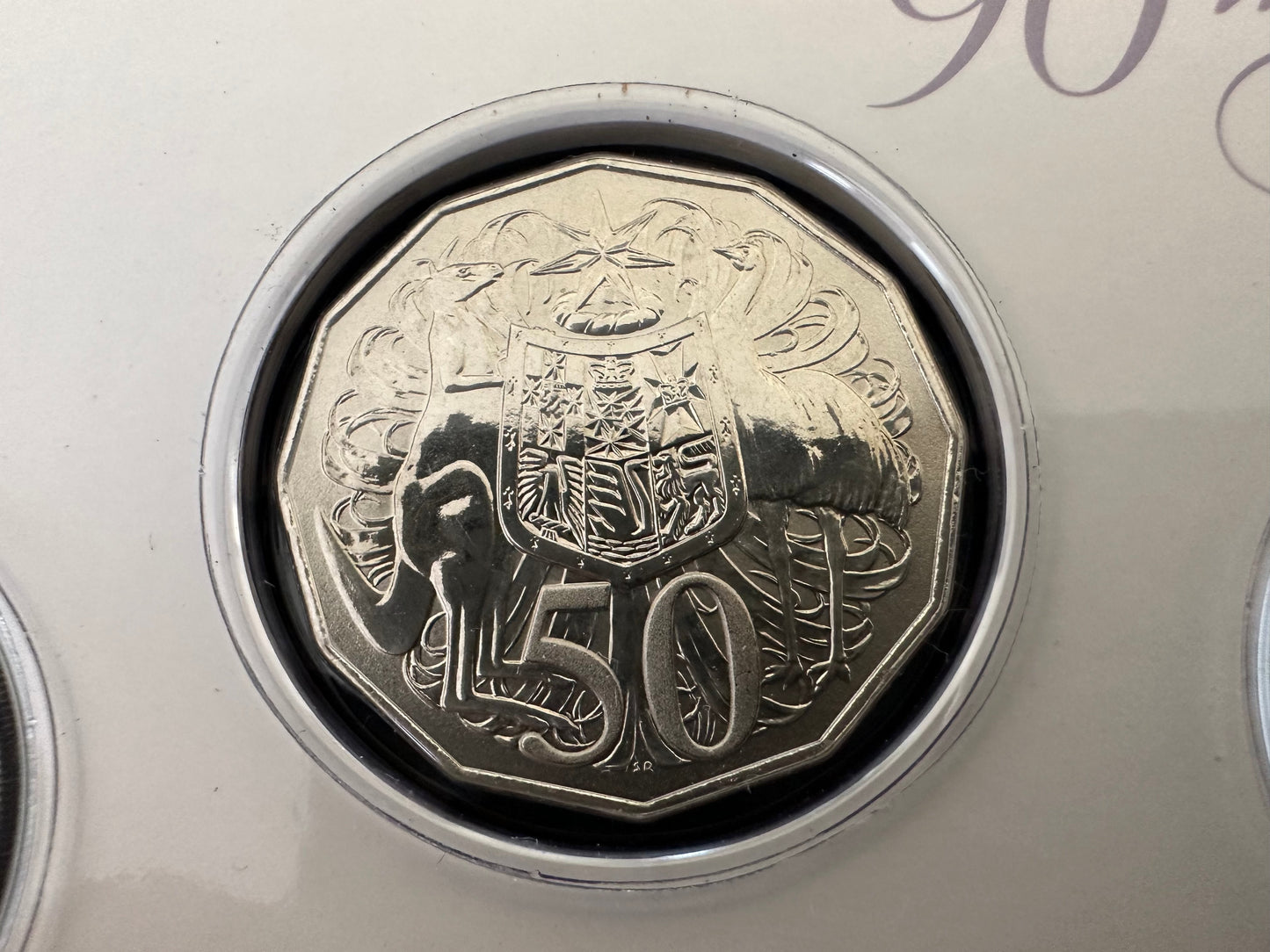 2016 90th Birthday Her Majesty the Queen Frosted 3 Coin Set - 50 & 20 cent coin