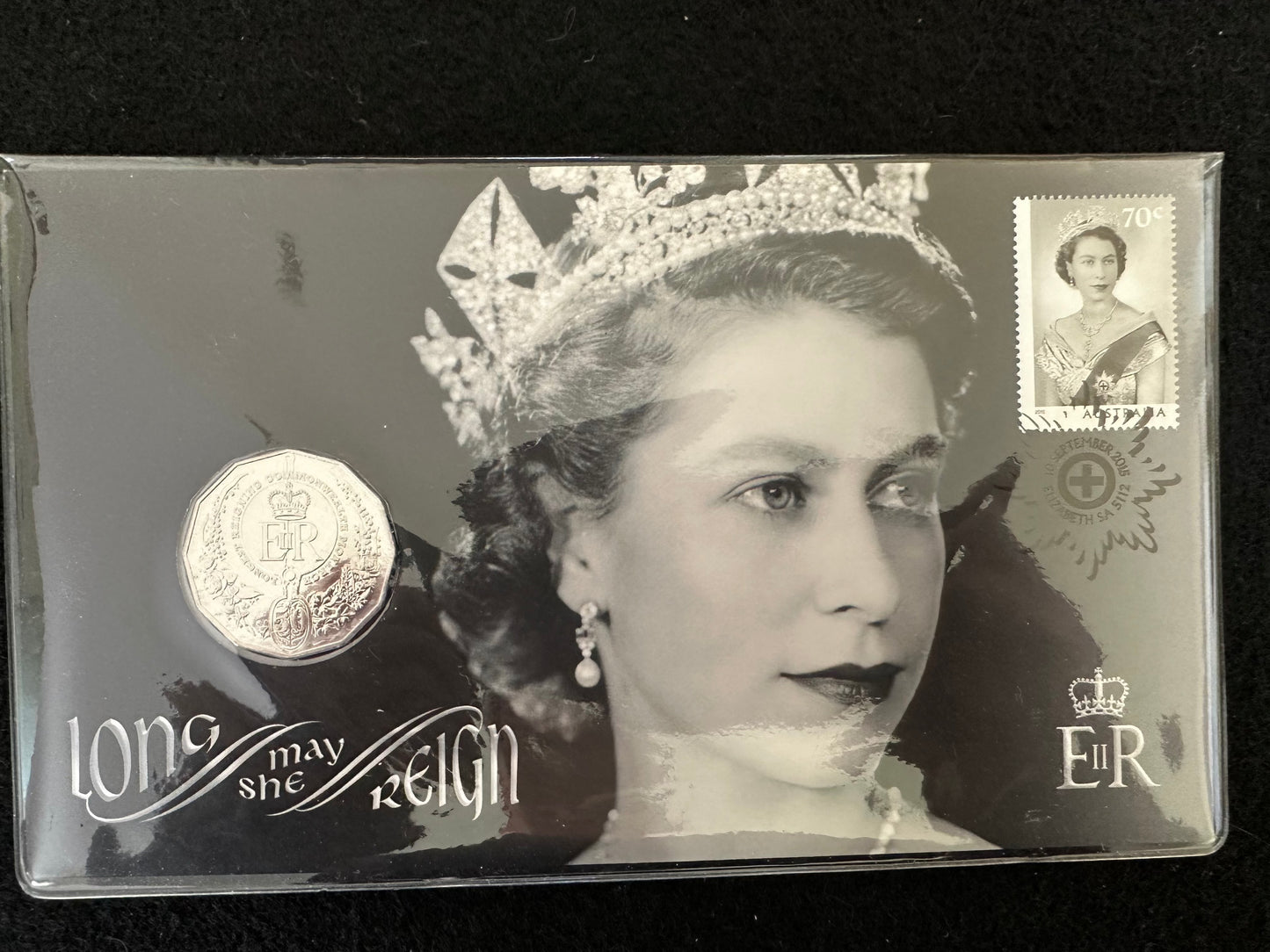 2015 50c Australian Queen Elizabeth "Long May She Reign" PNC