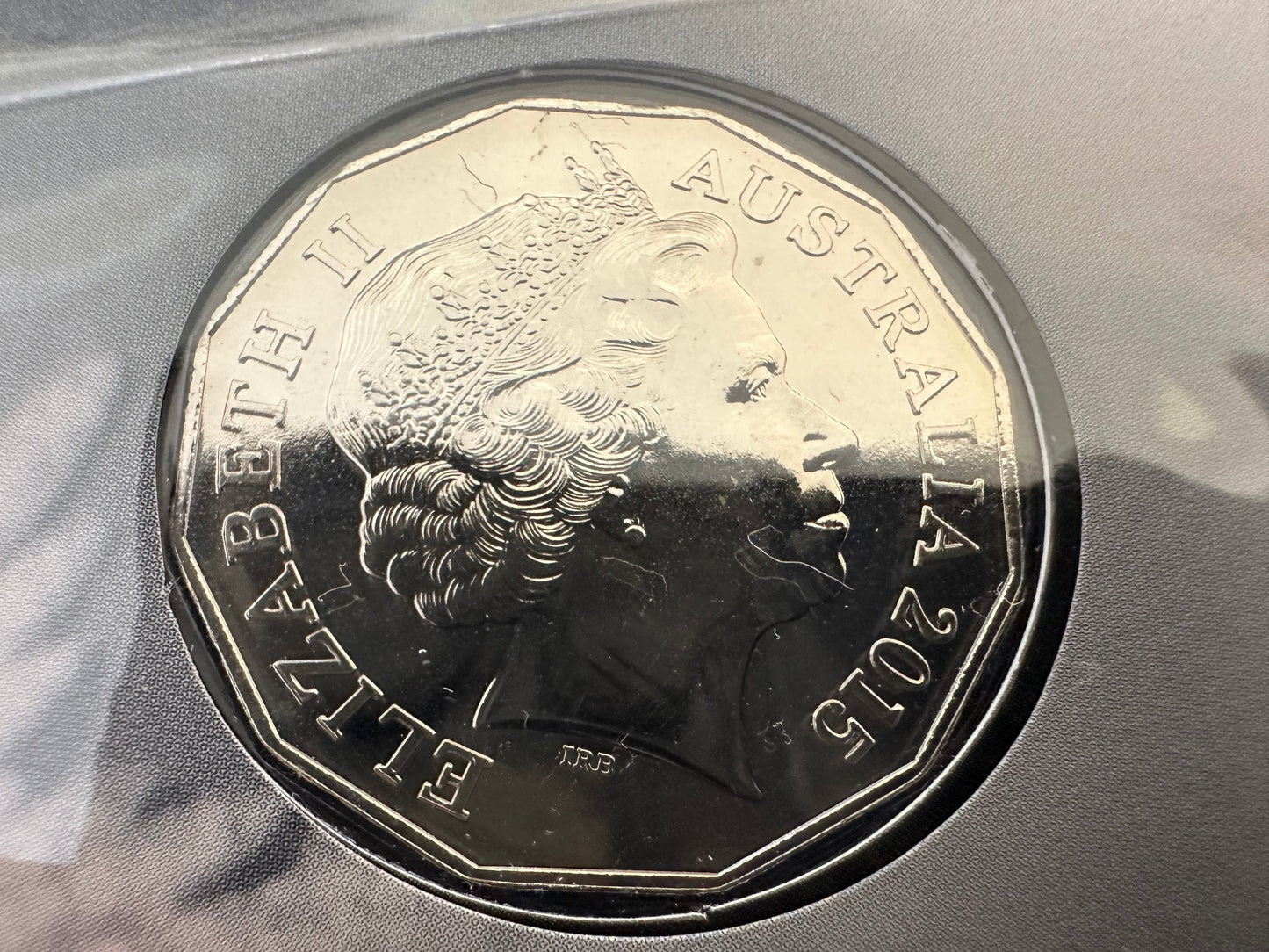 2015 50c Australian Queen Elizabeth "Long May She Reign" PNC