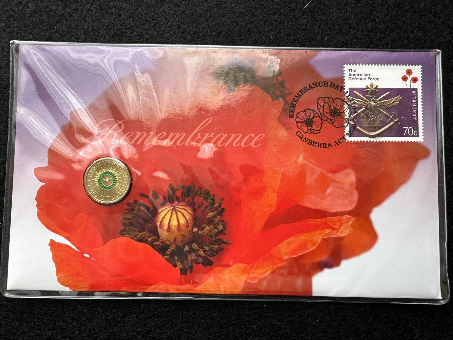 2014 Two Dollar $2 Australia Remembrance Day Green Dove RAM UNC PNC