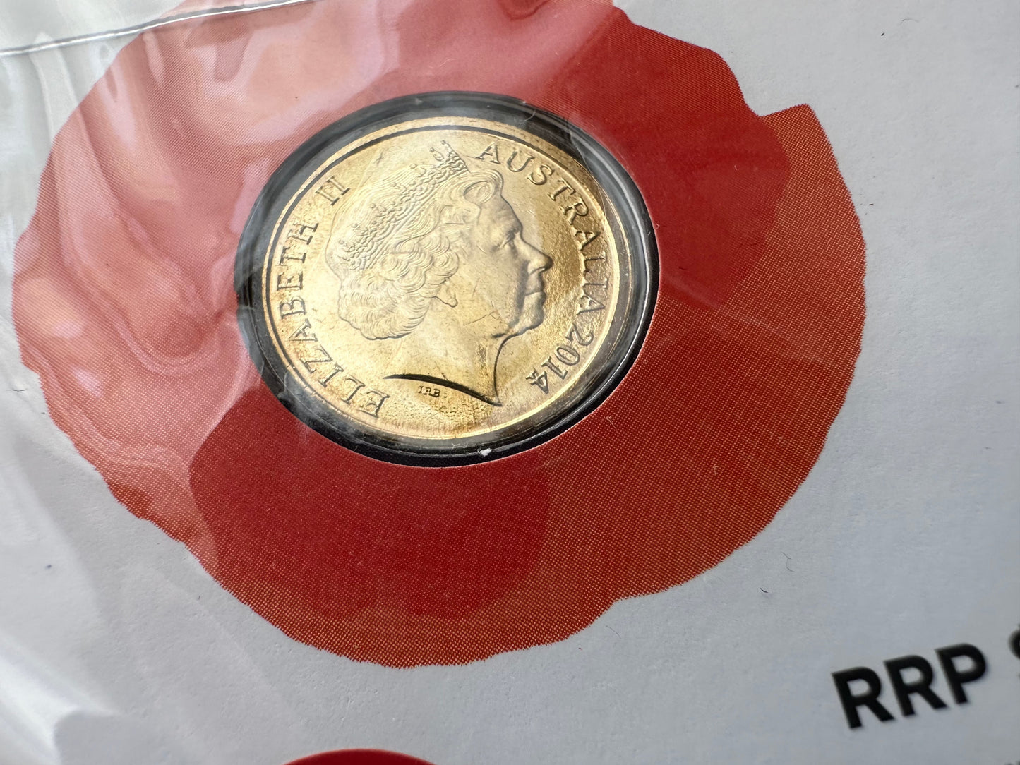 2014 Two Dollar $2 Australia Remembrance Day Green Dove RAM UNC PNC