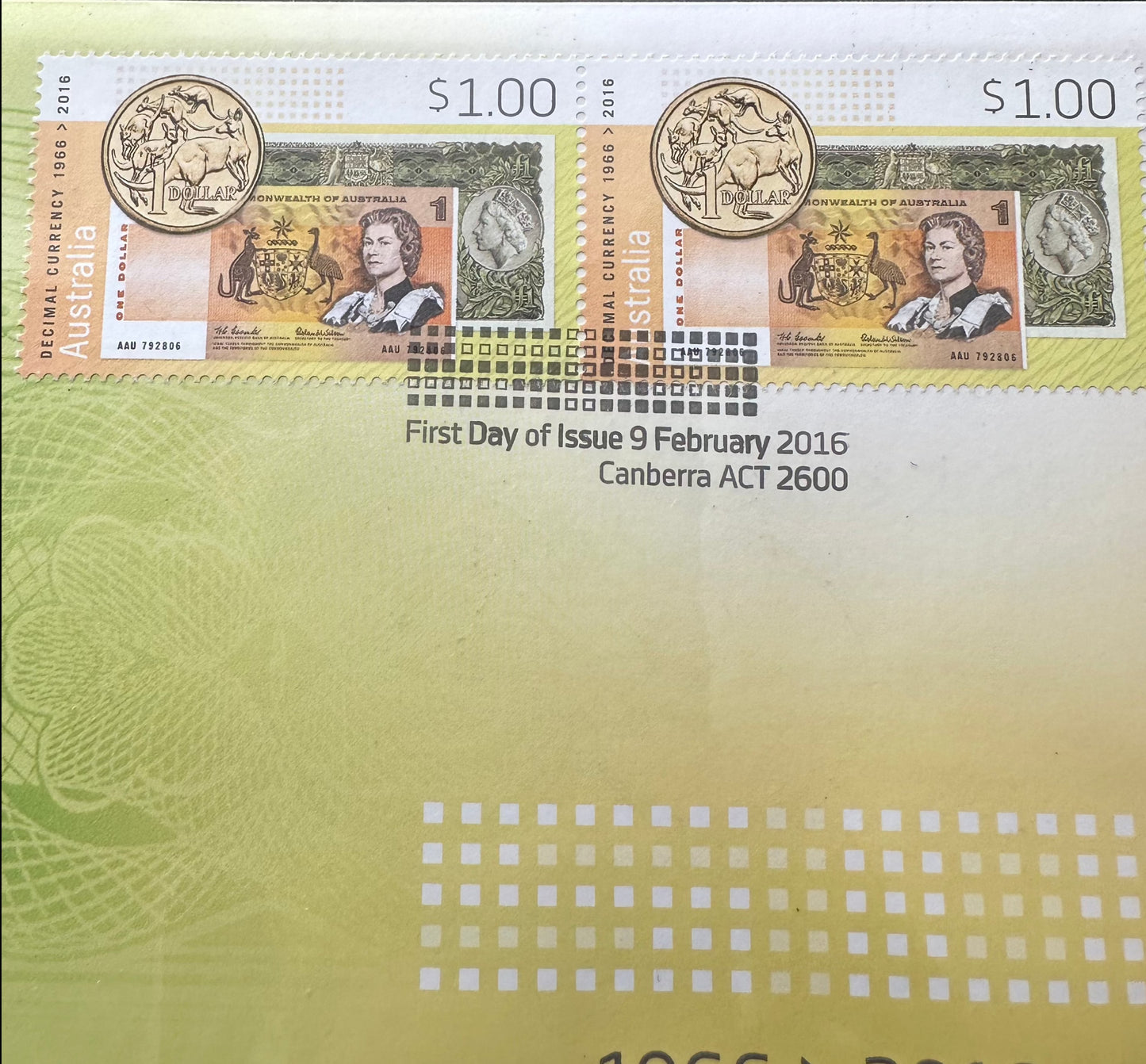2016 50th Anniversary Decimal Currency Changeover - $2 Dollar Coin PNC