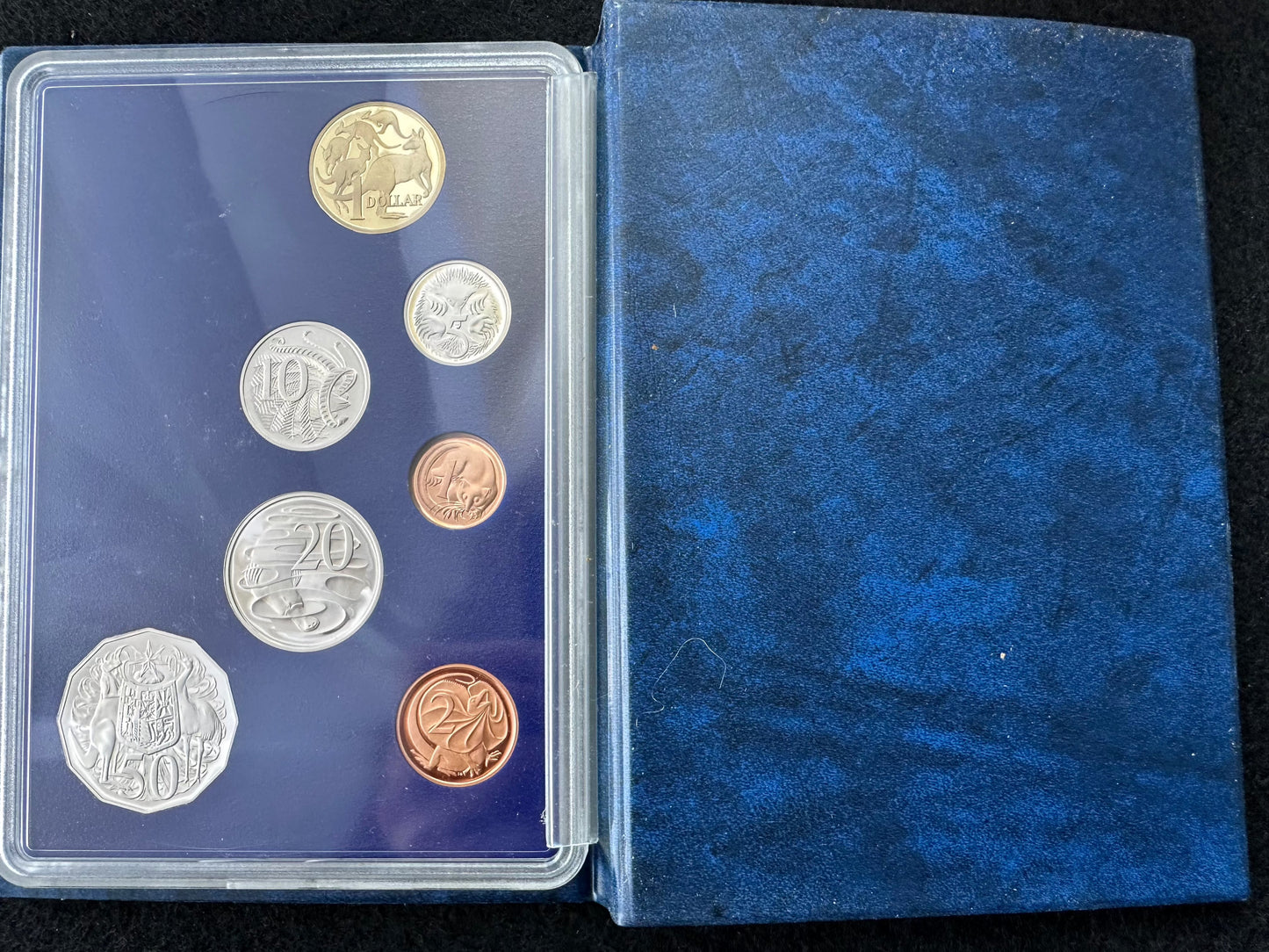 1987 Australian 7 coin Proof Set - NO OUTER BOX