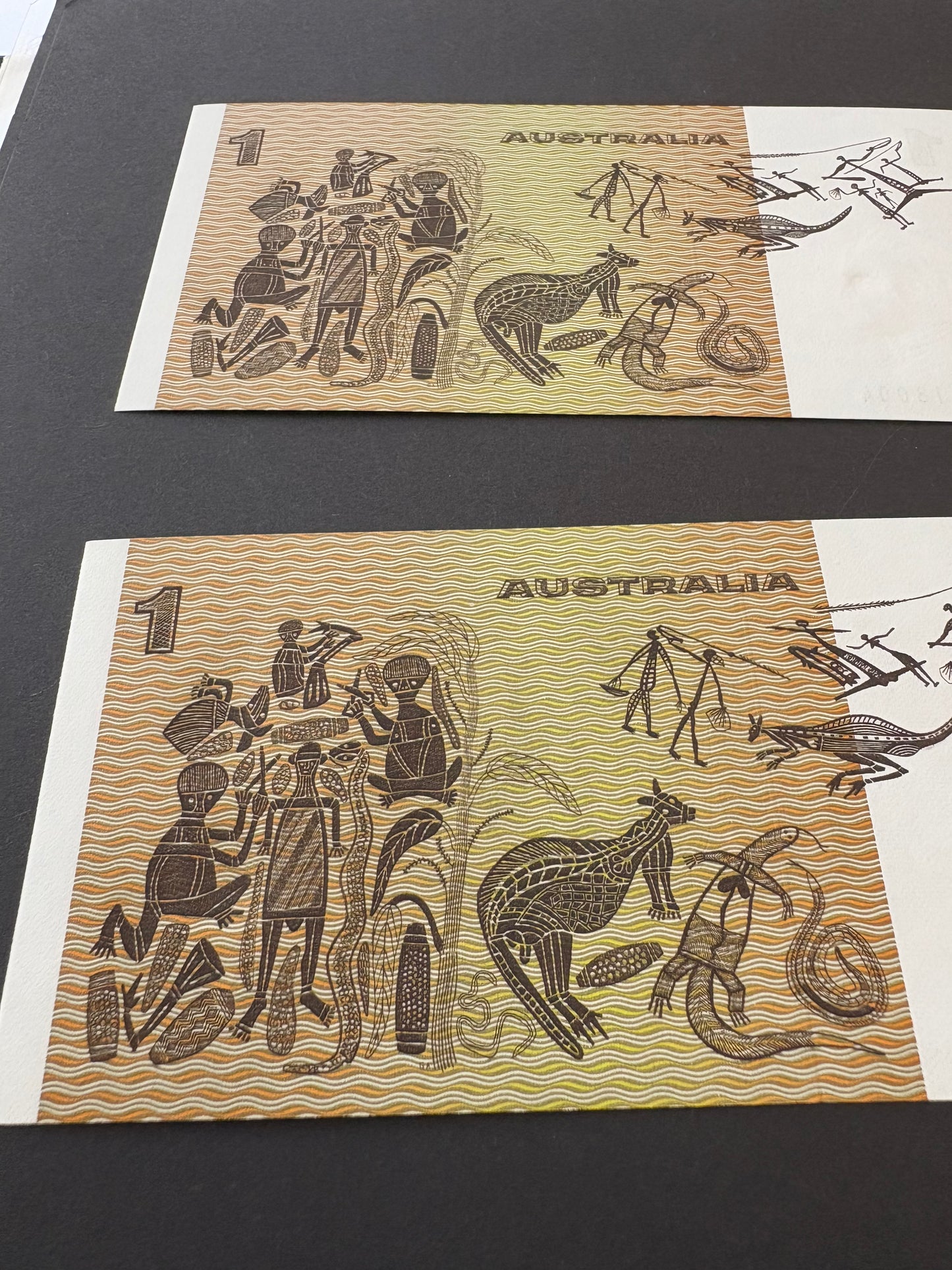 1982 $1 Australia Paper Banknote - Johnston Stone - Consecutive Run x5 notes