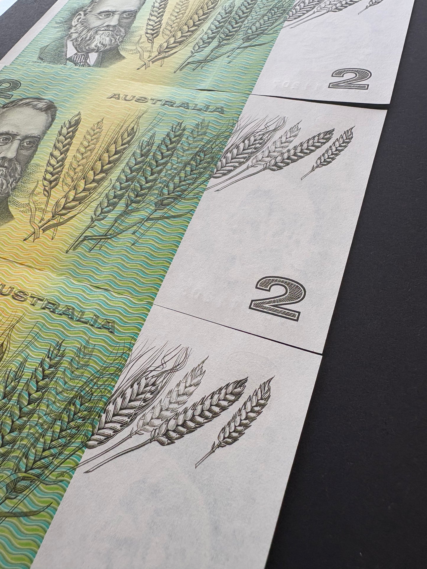 1985 $2 Australia Paper Banknote - Johnston Fraser 4x Consecutive