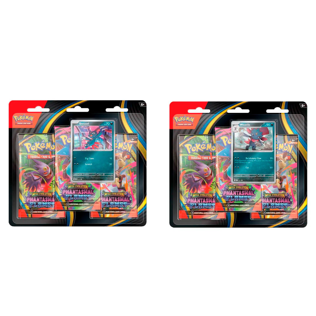 Pokémon TCG: Mega Evolutions 2 – Phantasmal Flames Three Booster Blister