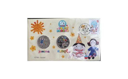 2016 50th Anniversary of Play School 'Jemima & Humpty' 50c Dual Coin PNC