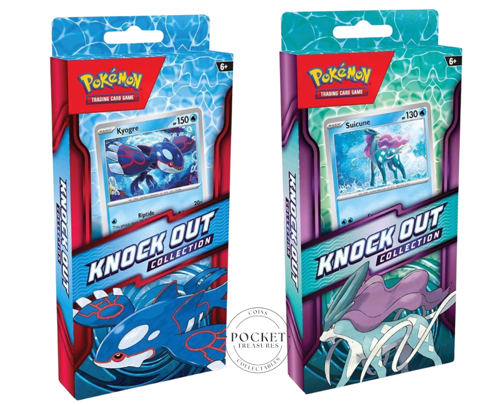 Pokémon TCG: Knock Out Collection (Suicune or Kyogre) – Pocket