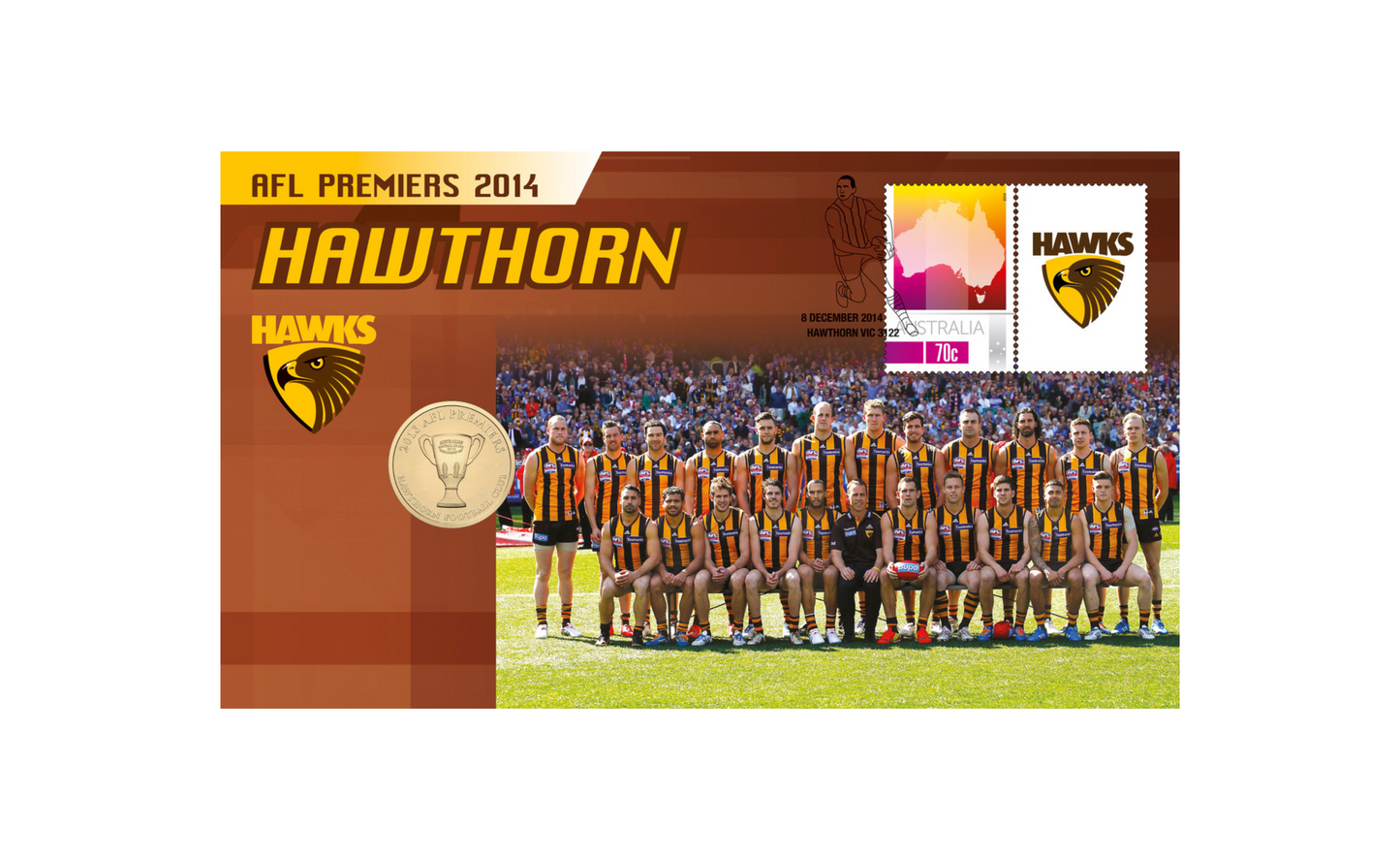 2014 $1 AFL Premiers Hawthorn PNC