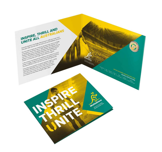 2019 $2 Wallabies Coloured Coin UNC on card