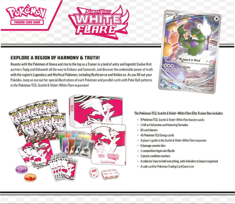 Scarlet & Violet— White Flare Elite Trainer Box (Pokemon TCG)
