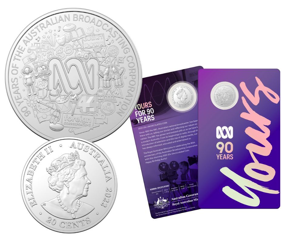 2022 20 Cent Coin – 90th Anniversary of the ABC Uncirculated Collector Coin