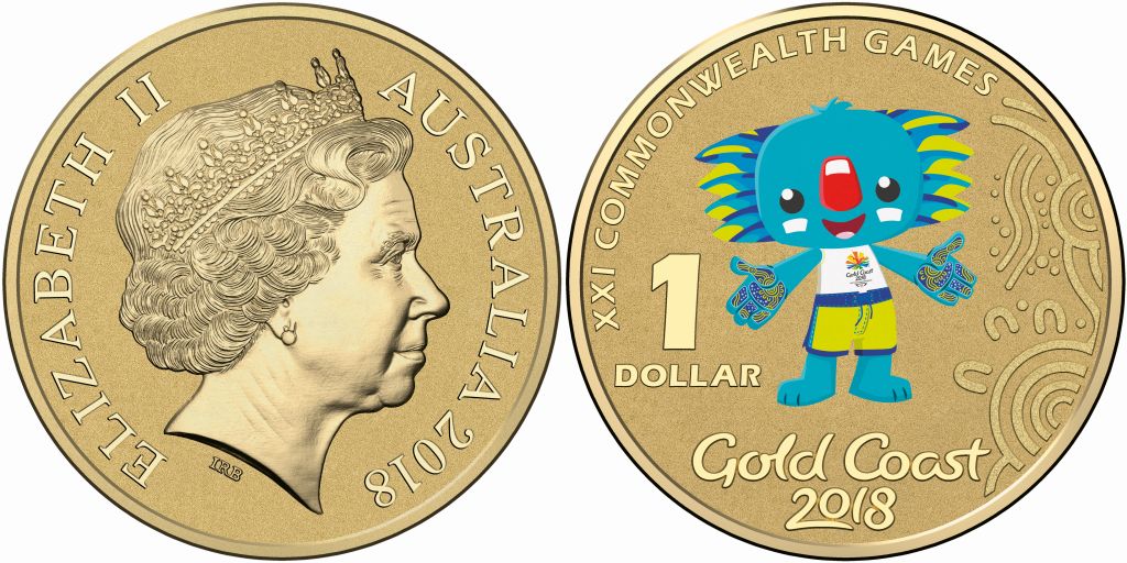 2018 Gold Coast Commonwealth Games Borobi Stamp and Coin Cover PNC