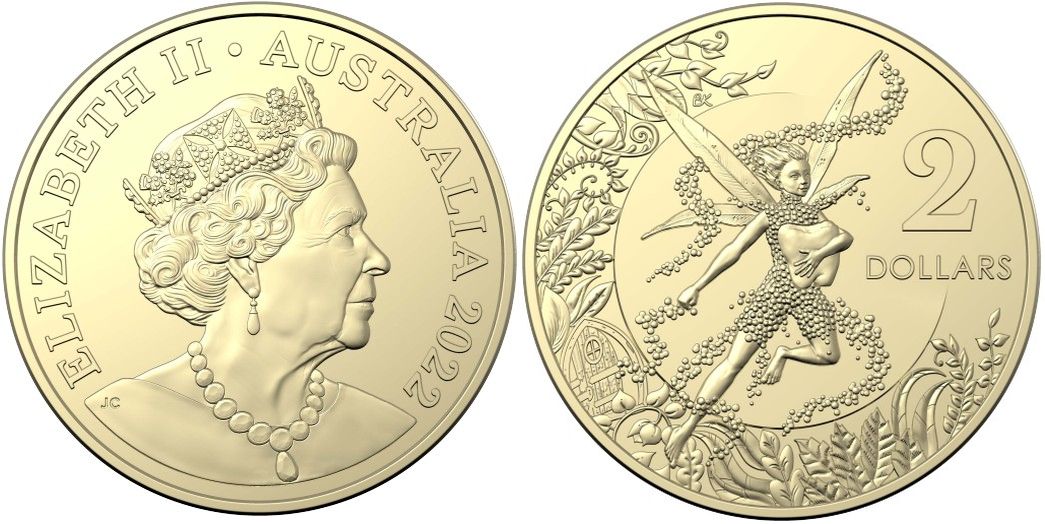 2022 $2 two dollar Tooth Fairy Uncirculated coin on card