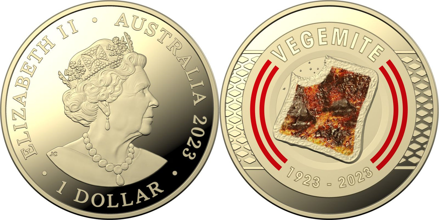 2023 Vegemite Centenary - Uncirculated Year Set with Coloured $1 Coin