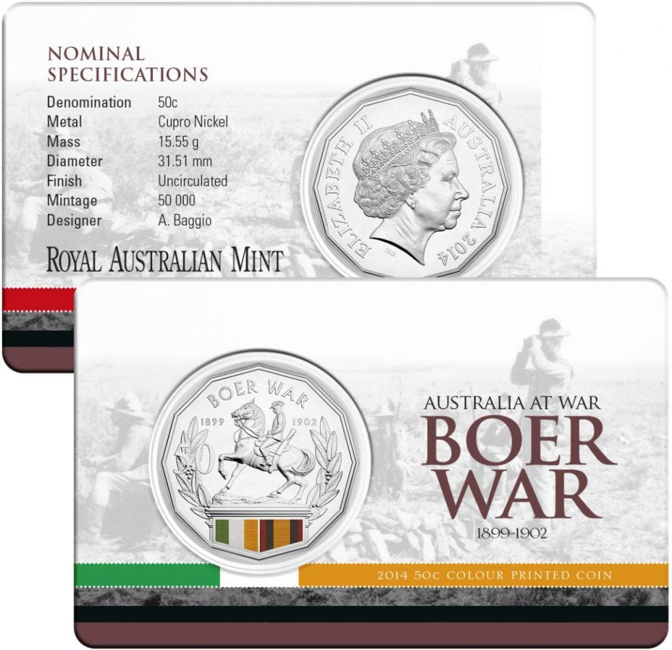 2014 Fifty Cent 50c Australians at War - Set of 6