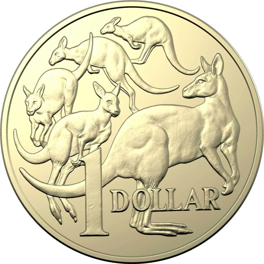 2020 $1 Dollar Mob of Roos Uncirculated coin from RAM bag