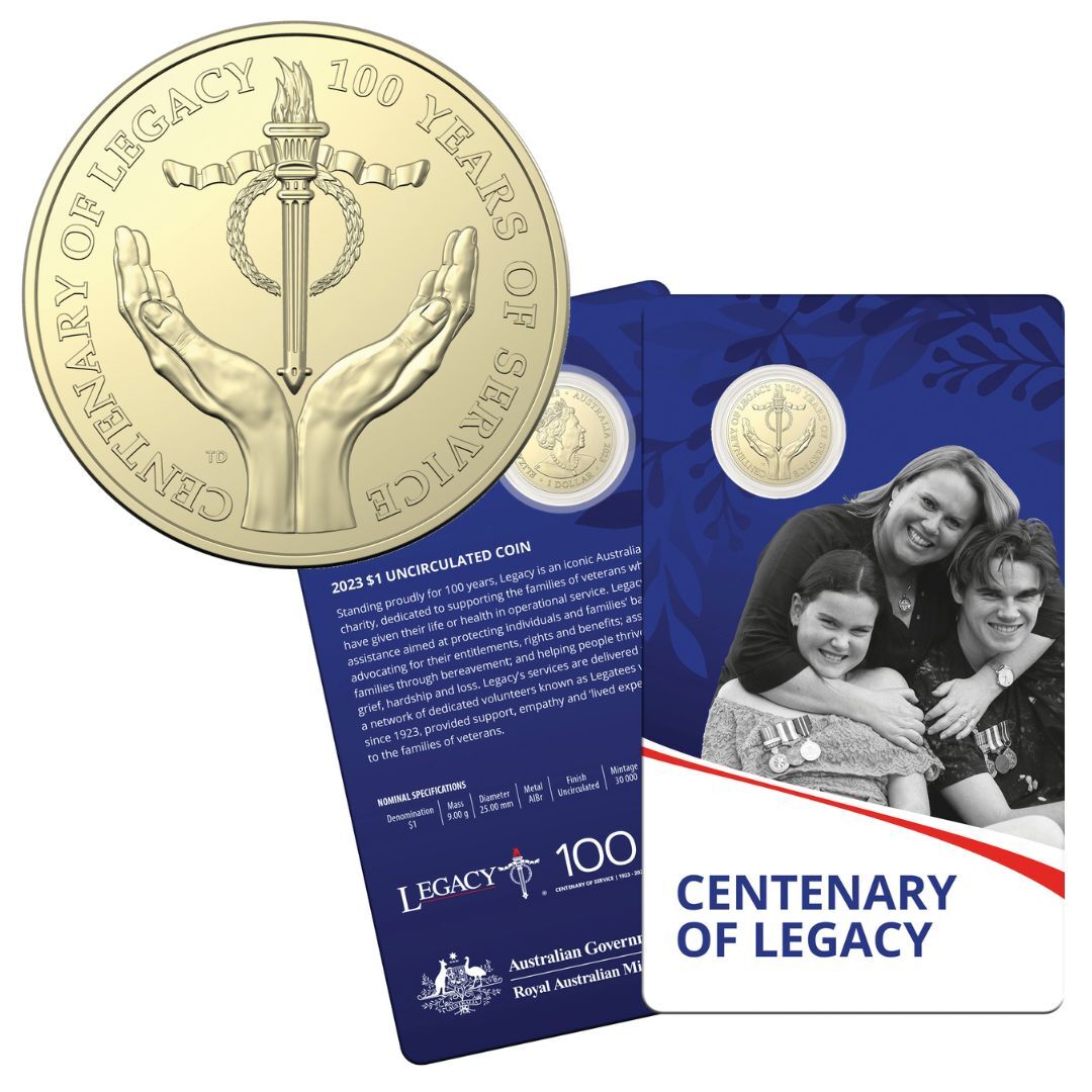 2023 Centenary of Legacy $1 Uncirculated Australian Decimal Coin