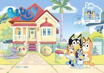 2024 Impressions Bluey Coloured $1 Limited Edition 2-Coin PNC