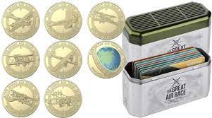 2019 Centenary of the Great Air Race England to Australia. 8 Coin Tin Set.