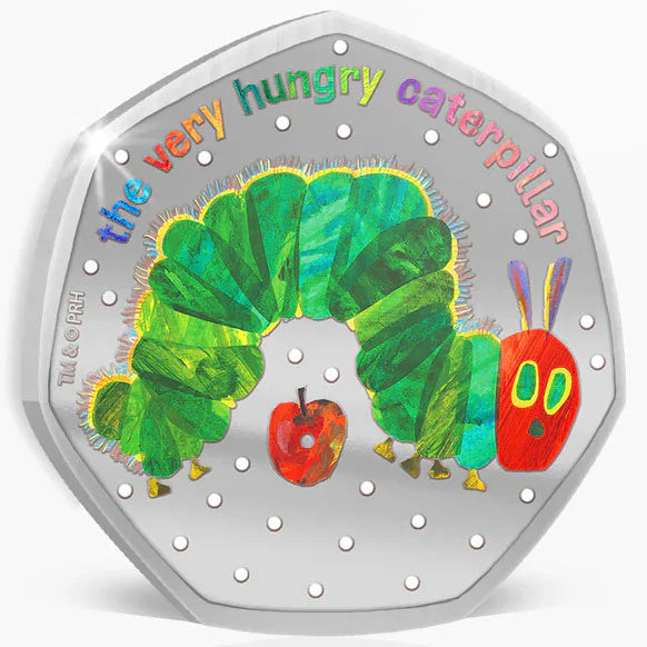 2026 The Very Hungry Caterpillar Silver Plated 50c Coin – Official Licensed Release