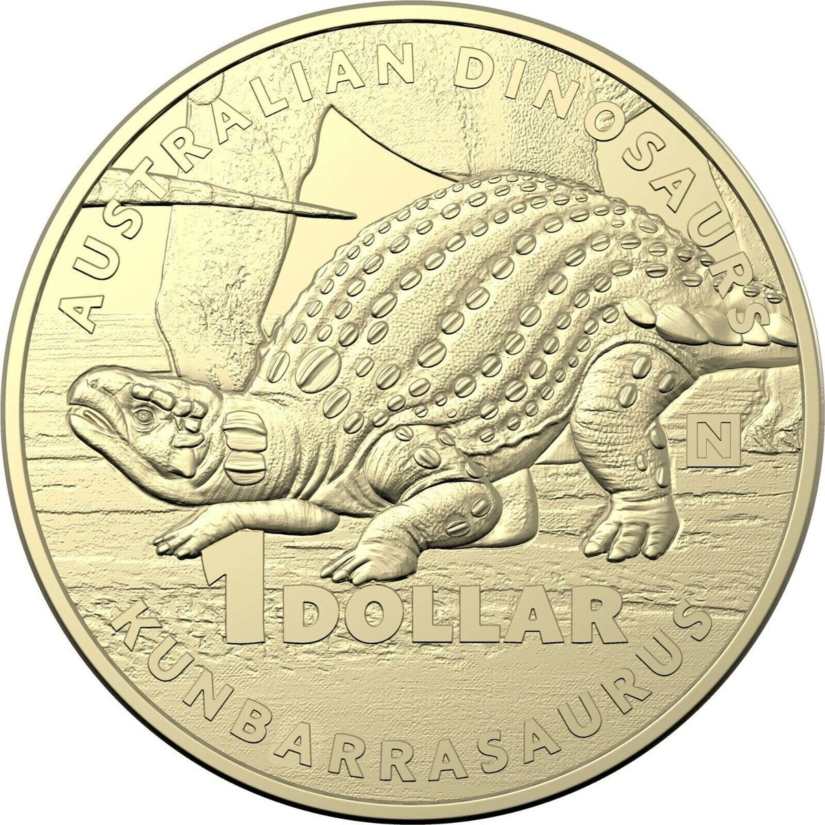 2022 $1 Kunbarrasaurus Dinosaur Coin – UNC (From Mint Bag)