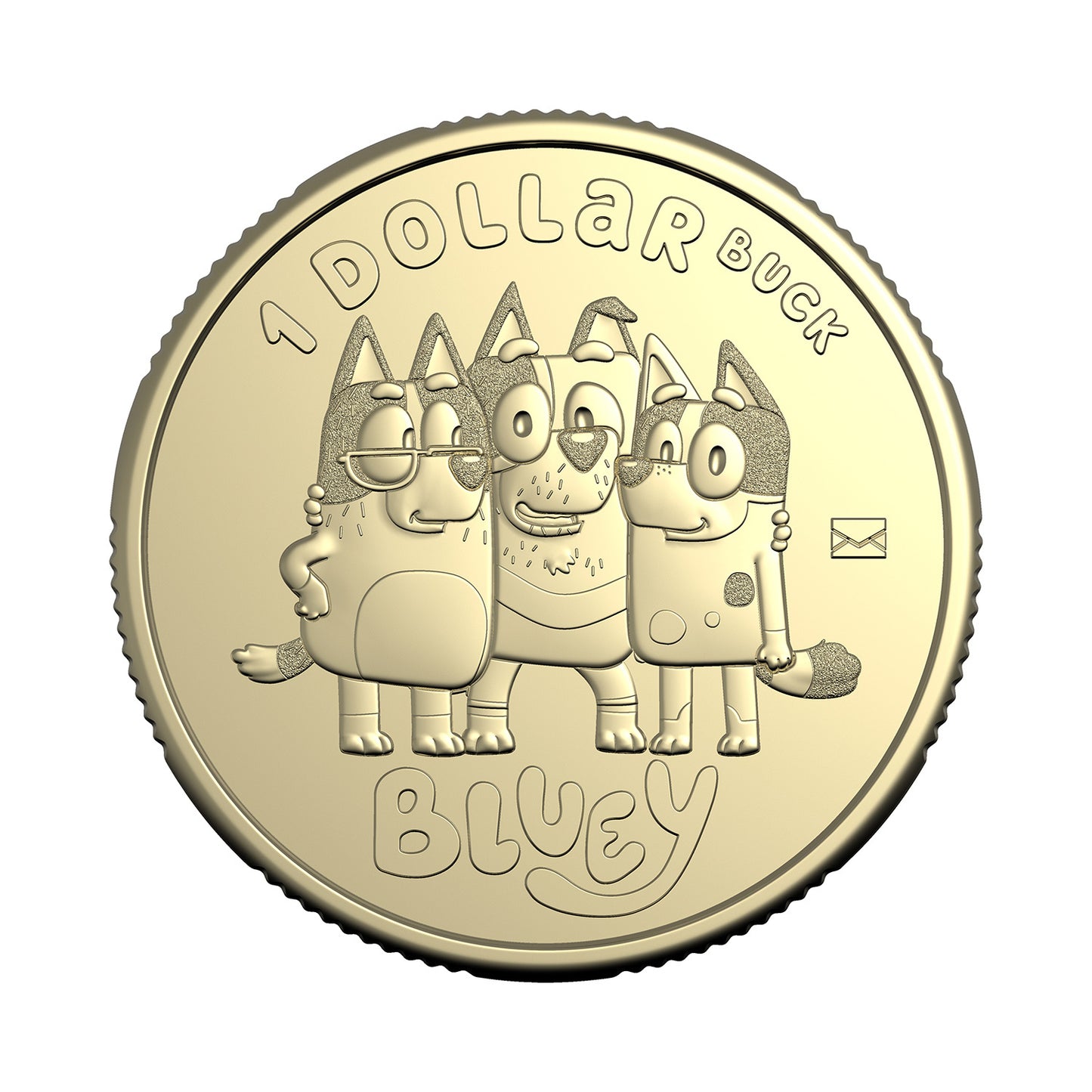 2024 Bluey $1 Privy Mark Postal Numismatic Cover (PNC) – Uncle Stripe, Aunt Trixie & Nana