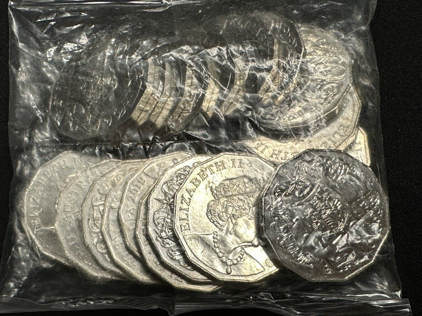 2019 COA 50c Jody Clark JC 1 bag 20 coins UNC 50 cent