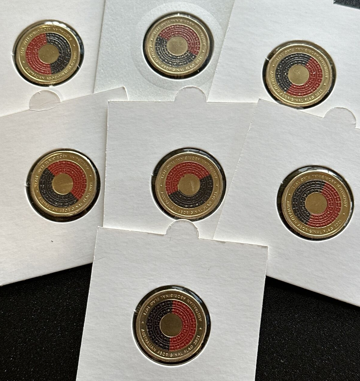 2021 Australian $2 Two dollar Aboriginal Flag 50th Anniversary coin - CIRCULATED