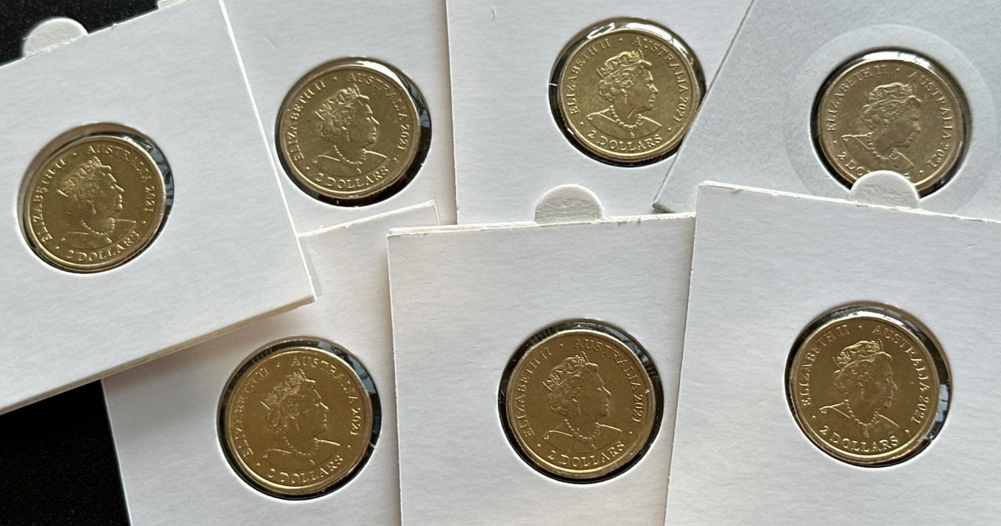 2021 Australian $2 Two dollar Aboriginal Flag 50th Anniversary coin - CIRCULATED
