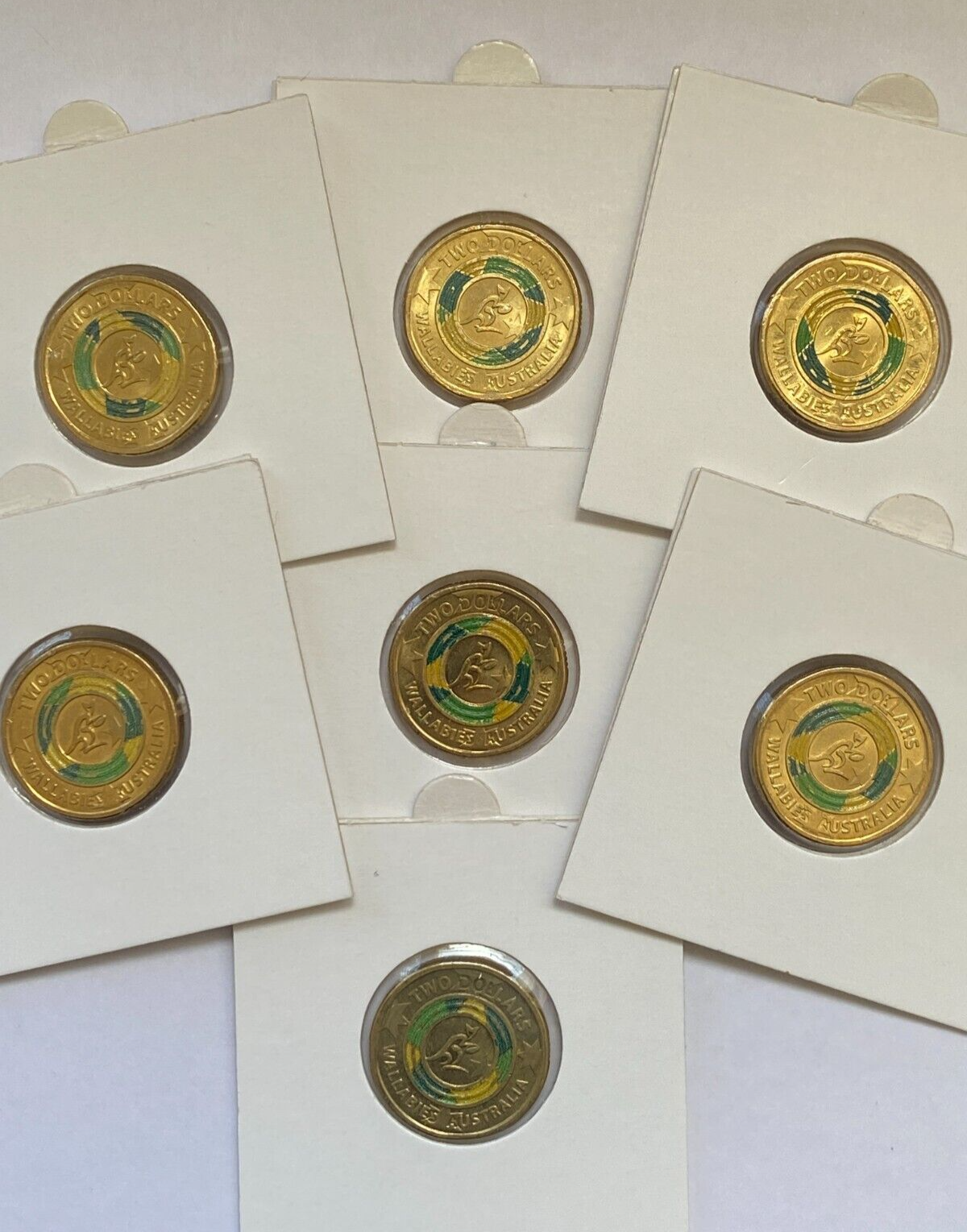 2019 Australian $2 two dollar Coloured Wallabies coin - CIRCULATED