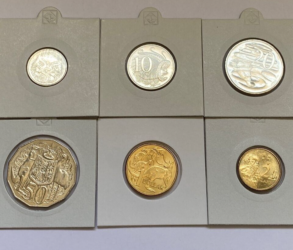 2019 Australian Coin Set - IRB Ian Rank-Broadley- 6 Coins UNC from mint bags