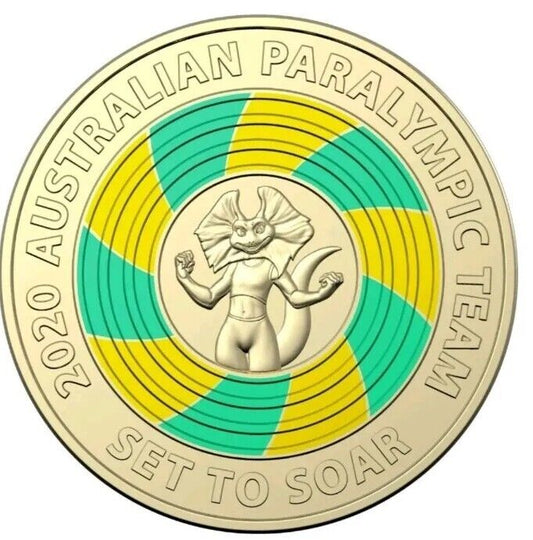 2020 $2 two dollar Tokyo Paralympics coin - Circulated
