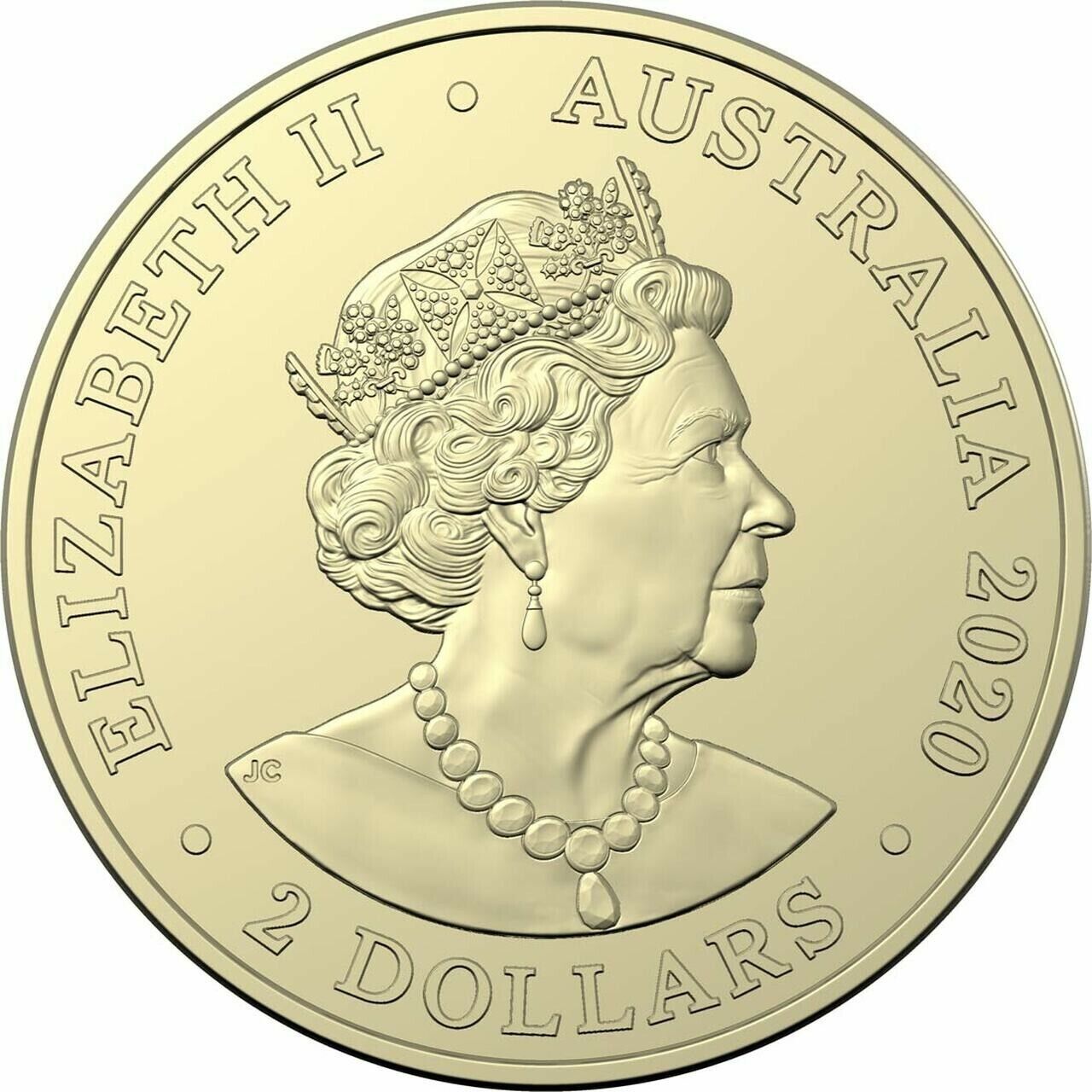2020 $2 two dollar Tokyo Olympics Australia GREEN DEDICATION - Circulated