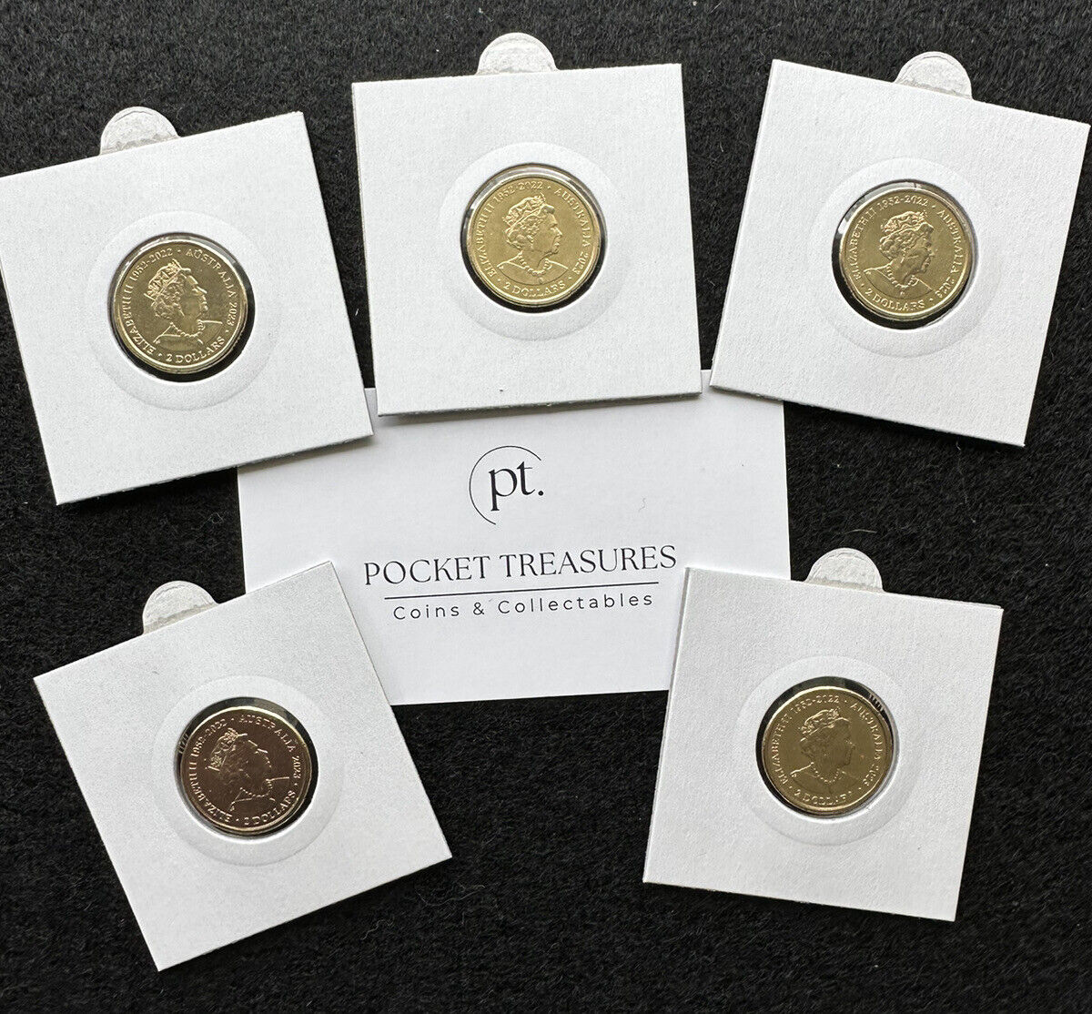 2023 $2 Matildas Coloured Coin - Yellow 2 dollar RAM
