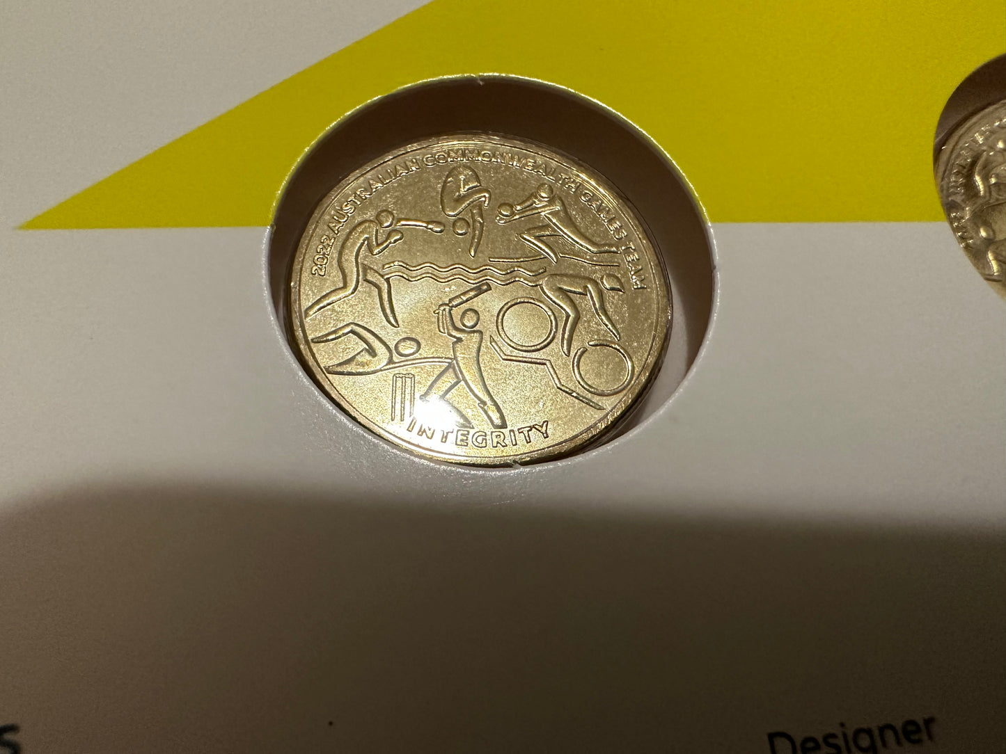 2022 Australian Commonwealth Games Team 7 Coin Collection in folder