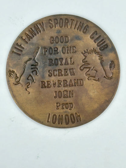 1920 Tif Fanny Sporting Club brothel token