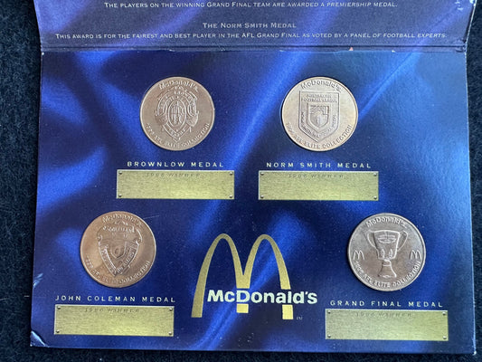 1996 AFL Centenary commemorative medals, issued by McDonald's
