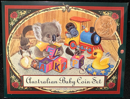 2000 Royal Australian Mint Koala Baby Uncirculated Mint Set - Millenium Flag 50 cent