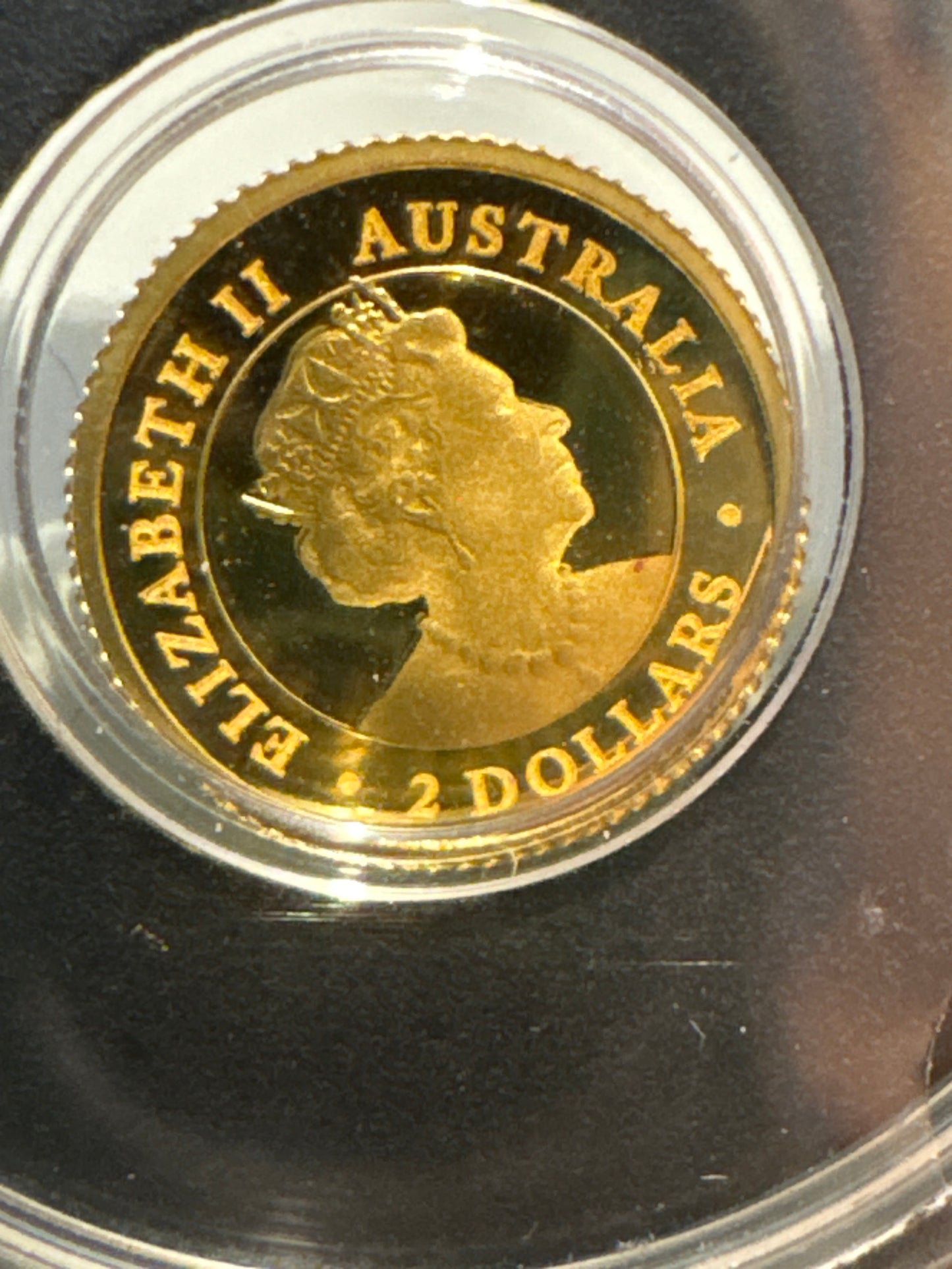 2022 $2 Australian Kangaroo Miniature Gold coin .5 grams