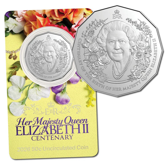 2026 50c Centenary of the Birth of HM Queen Elizabeth II – Uncirculated