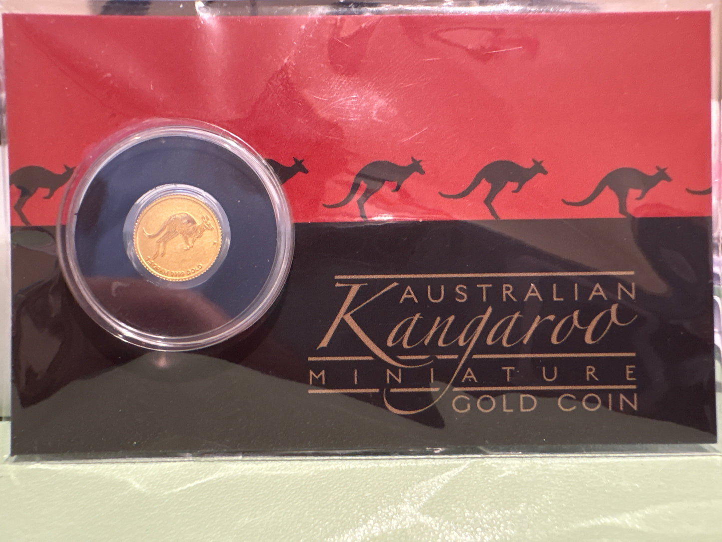 2017 $2 Australian Kangaroo Miniature Gold coin .5 grams
