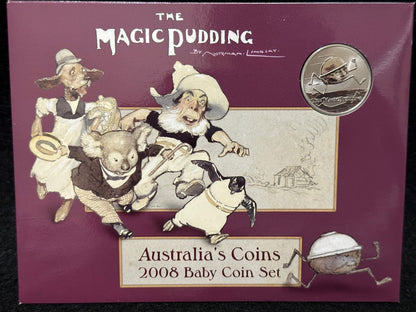 2008 Royal Australian Mint Coin Set Magic Pudding Baby