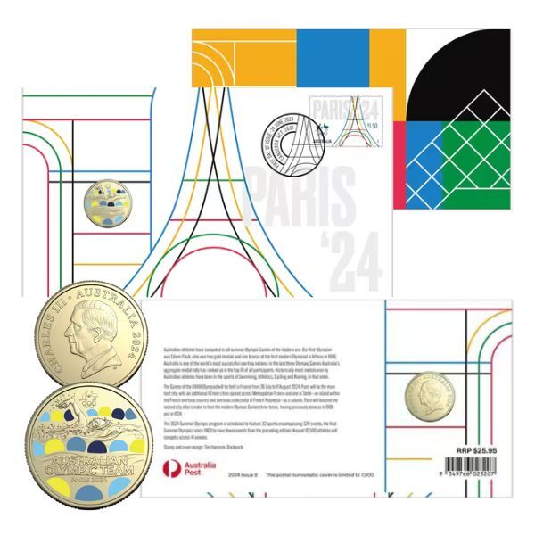 2024 $1 COLOURED PNC - Paris 2024 Olympic Games - 2024 Australian Olympic Team