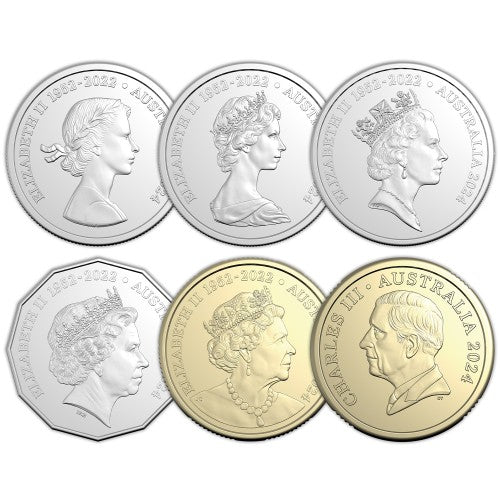 2024 Royal Australian Mint Change of Monarch Uncirculated Six Coin Set